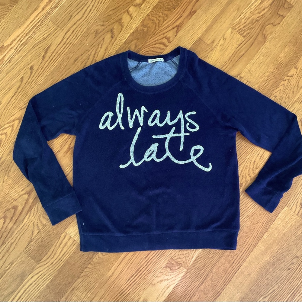 SUNNYSIDE - Softest Terry Cloth Sweatshirt. Size M.